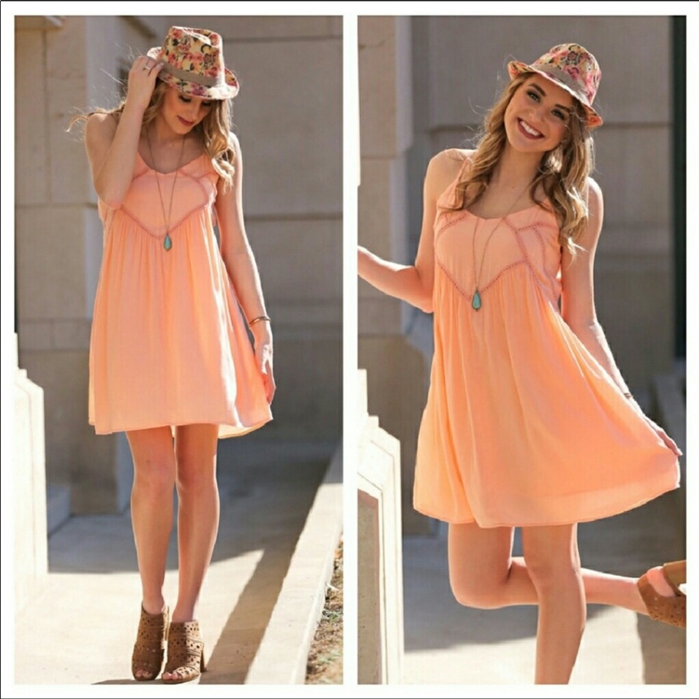 SOLD Peach Summer Dress